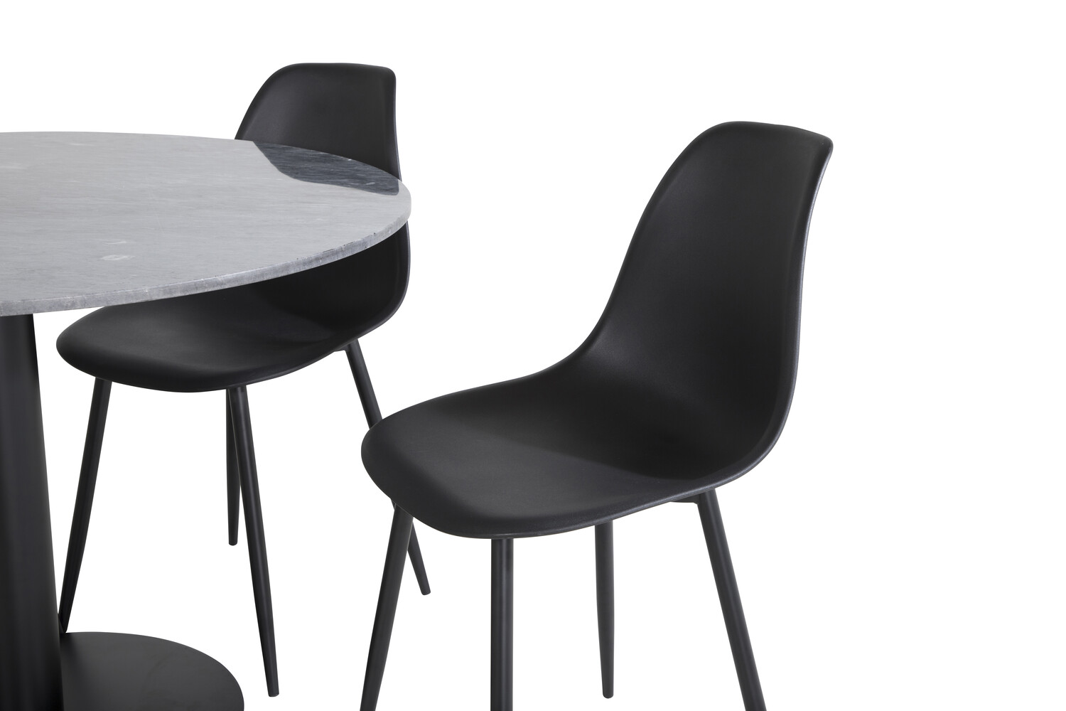 Conjunto de mesas y sillas para comedor Dallas 2630 (Negro)