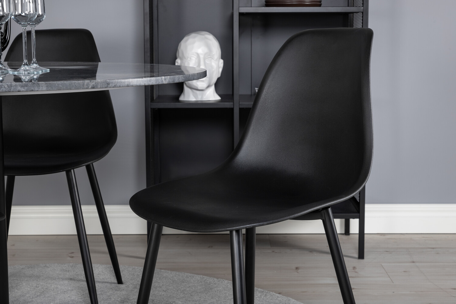 Conjunto de mesas y sillas para comedor Dallas 2630 (Negro)