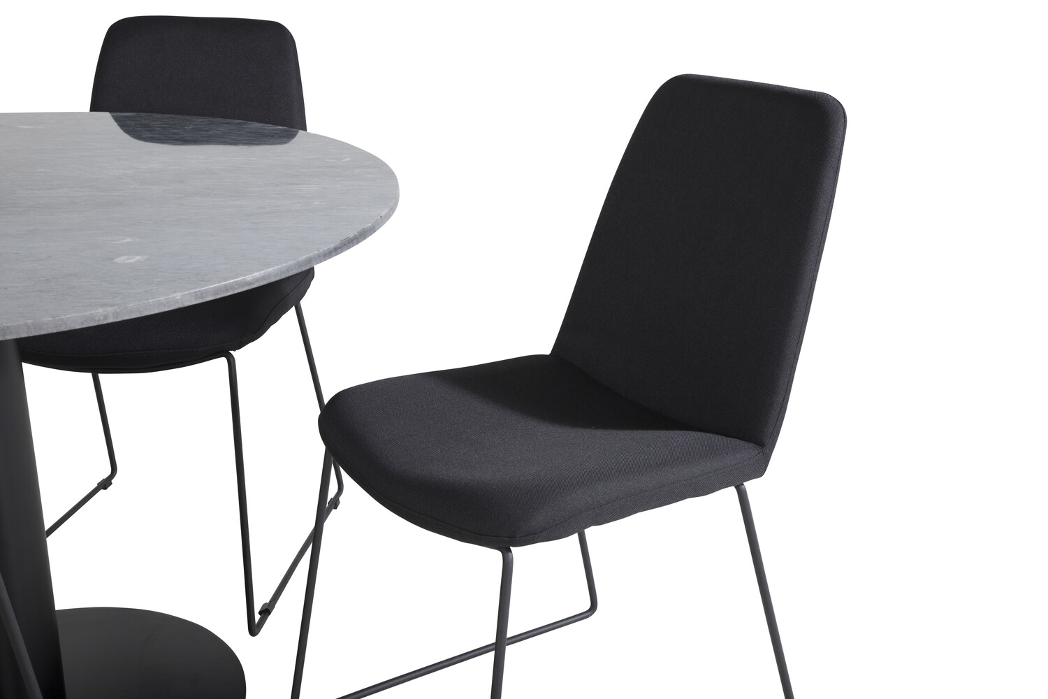 Conjunto de mesas y sillas para comedor Dallas 2631 (Negro)