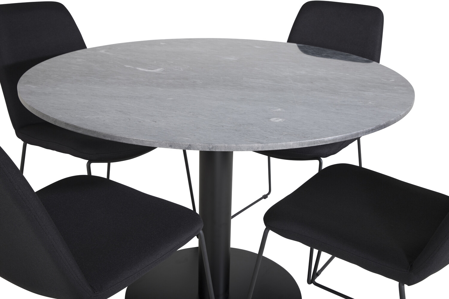 Conjunto de mesas y sillas para comedor Dallas 2631 (Negro)