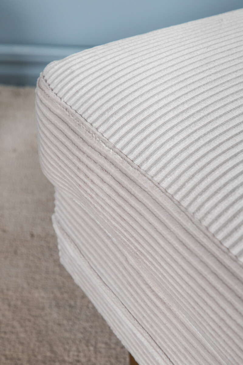 Banco tapizado Dallas 2653 (Beige + Dorado)