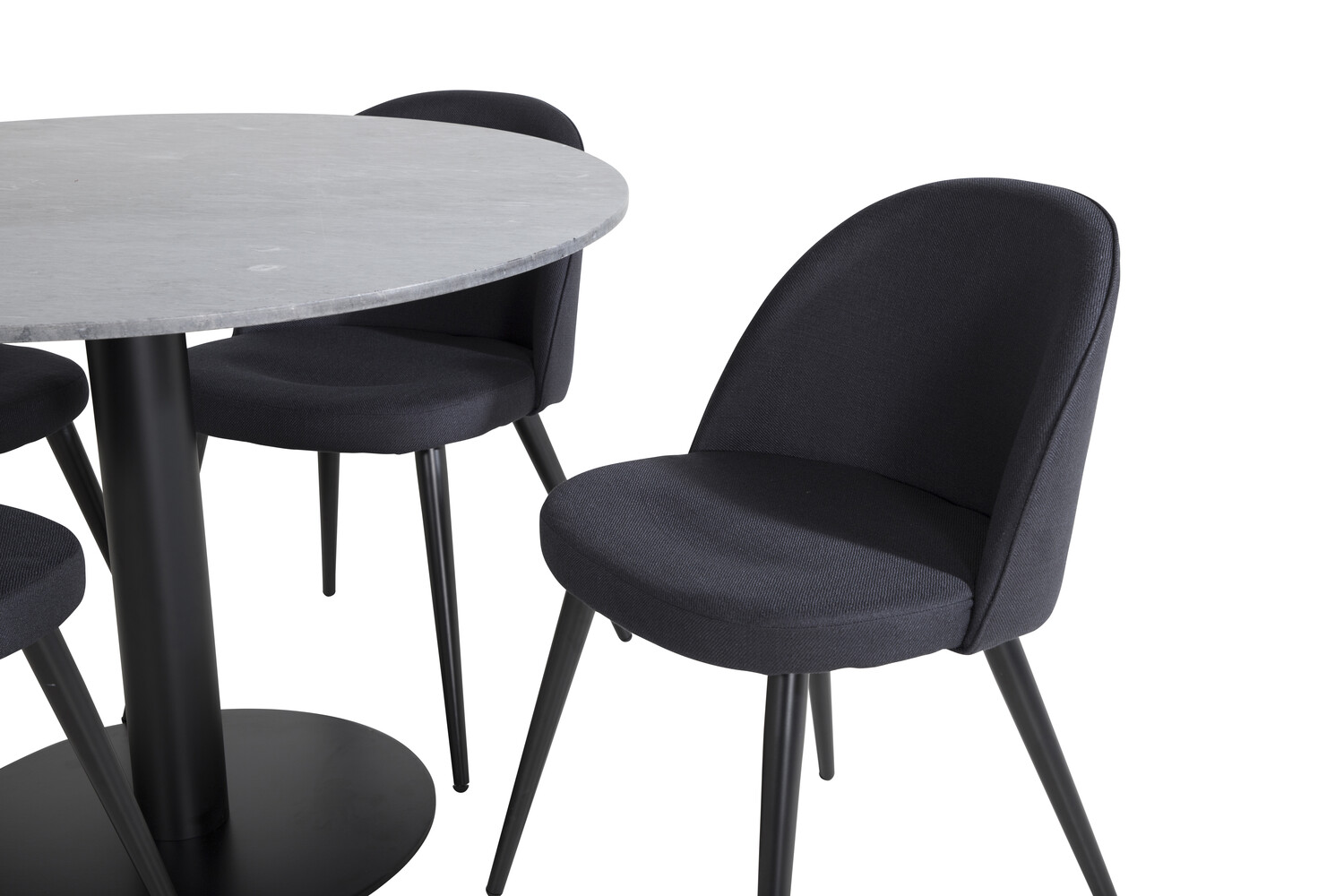 Conjunto de mesas y sillas para comedor Dallas 2664 (Negro)