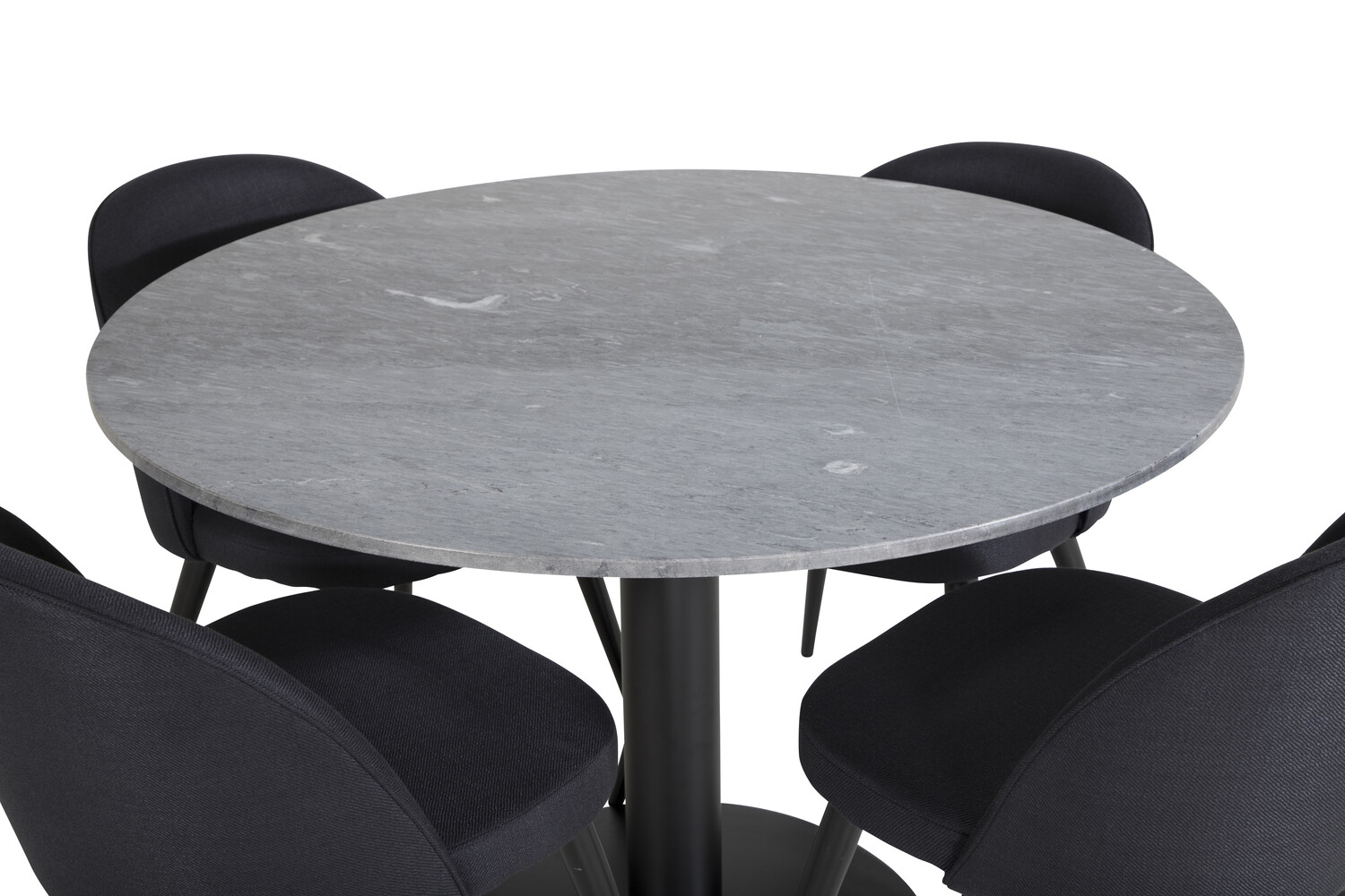 Conjunto de mesas y sillas para comedor Dallas 2664 (Negro)
