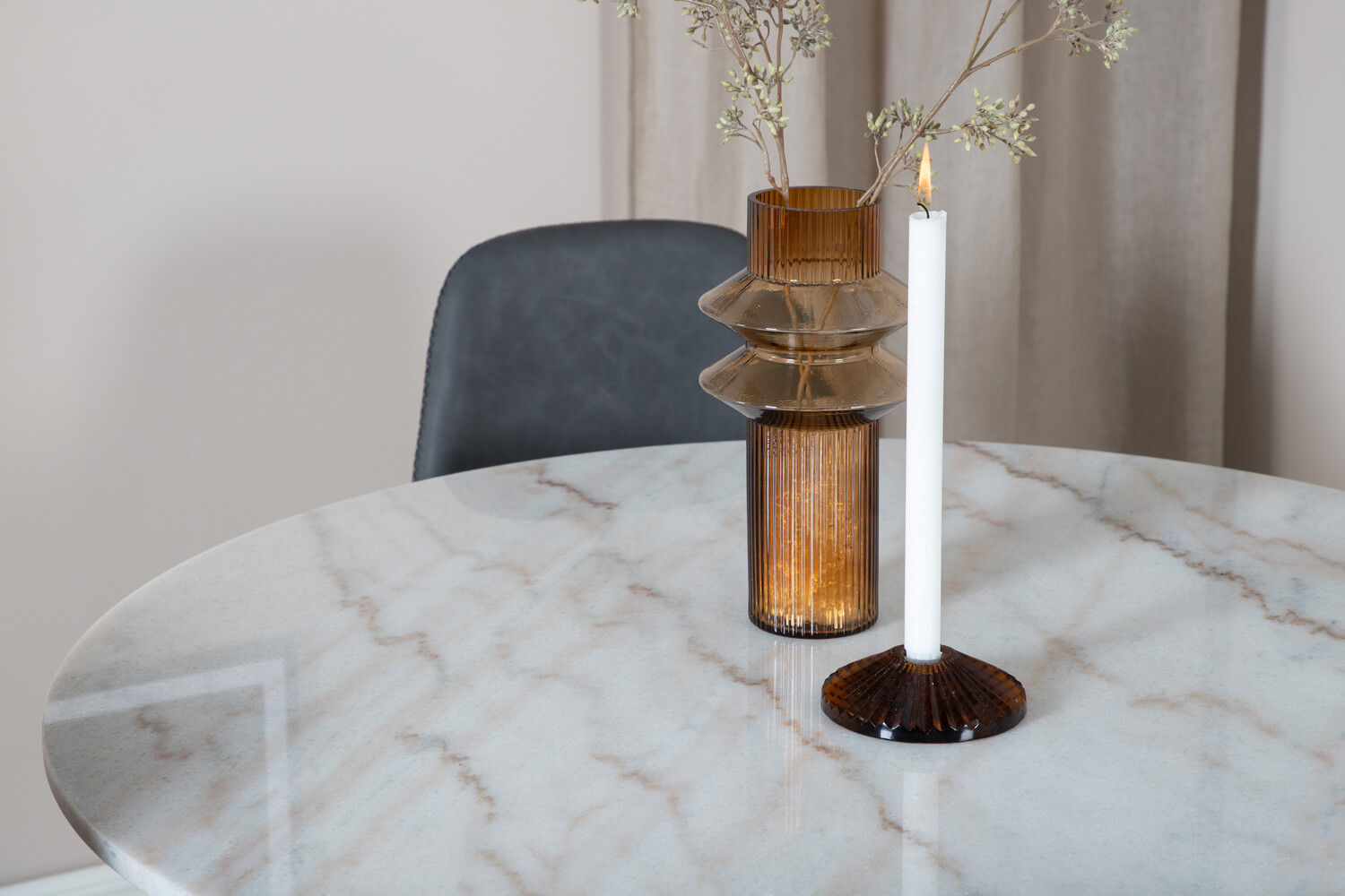 Conjunto de comedor Dallas 2674 (Gris + Negro)