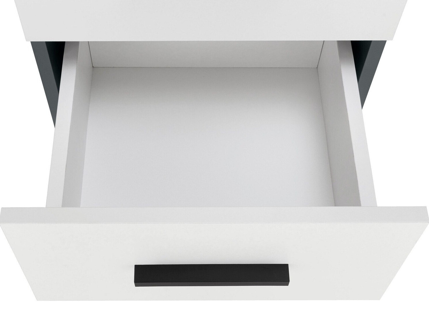 Armario de pie para baño Larlori 103 (Antracita + Blanco)