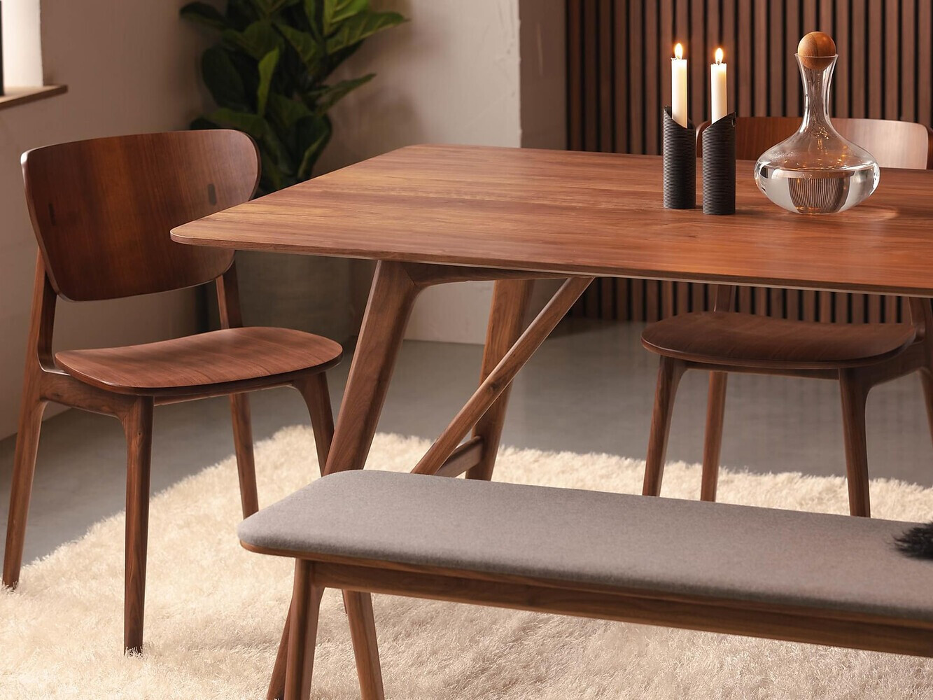 Banqueta Albelu 111 (Gris + Marrón oscuro)