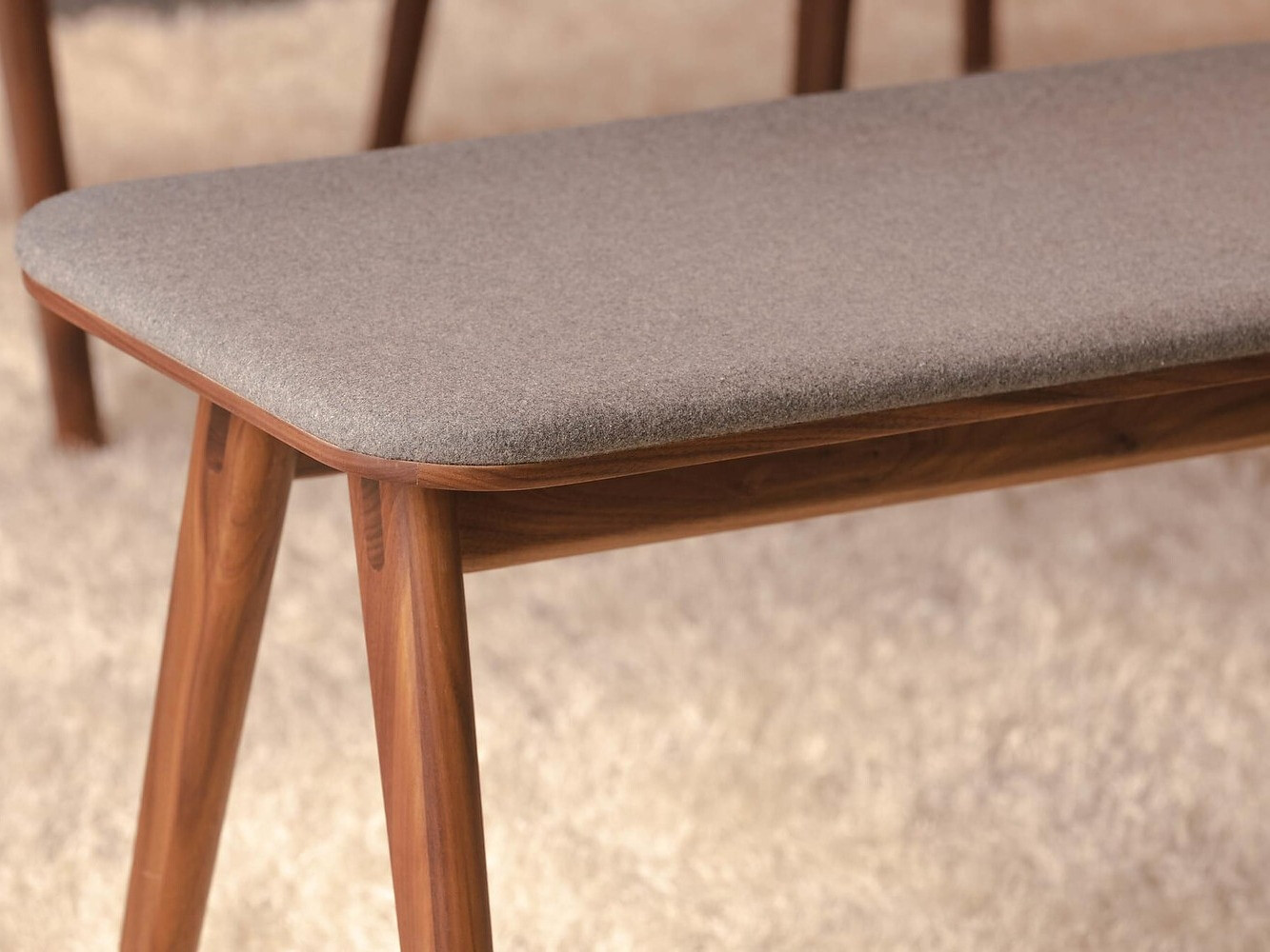 Banqueta Albelu 111 (Gris + Marrón oscuro)