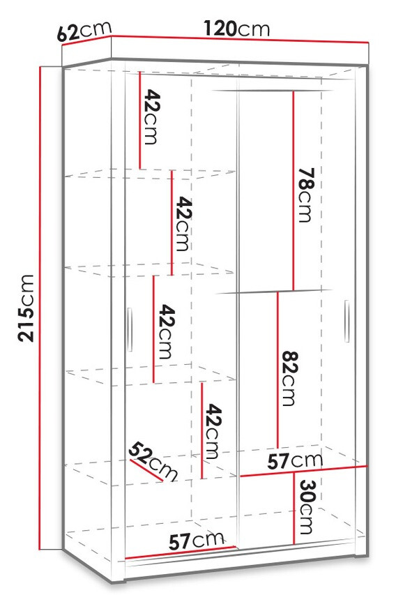 Armario Catromi 104 (Roble del Monastery)