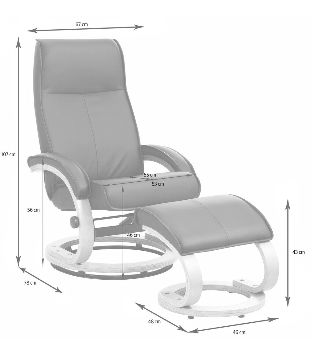 Sillón Denton 195 (Antracita + Marrón)