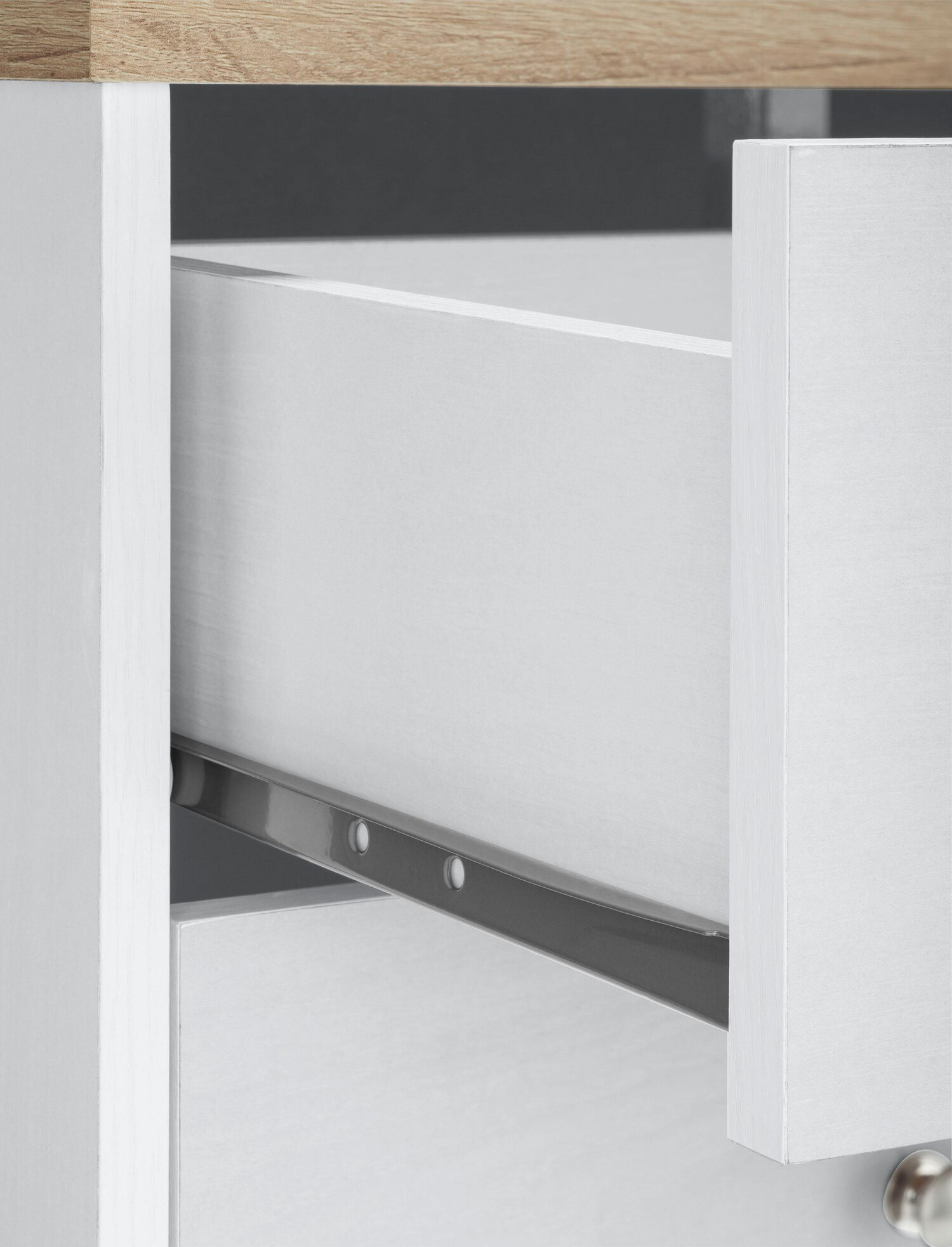 Cómoda Cirtene 105 (Blanco + Roble)