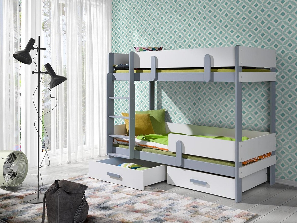 Litera Henderson 144 (Blanco + Gris)