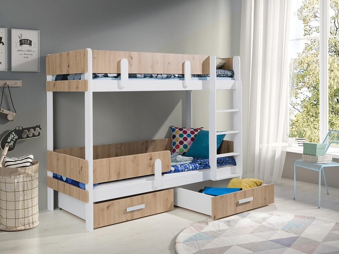 Litera Henderson 144 (Blanco + Roble Artisan)