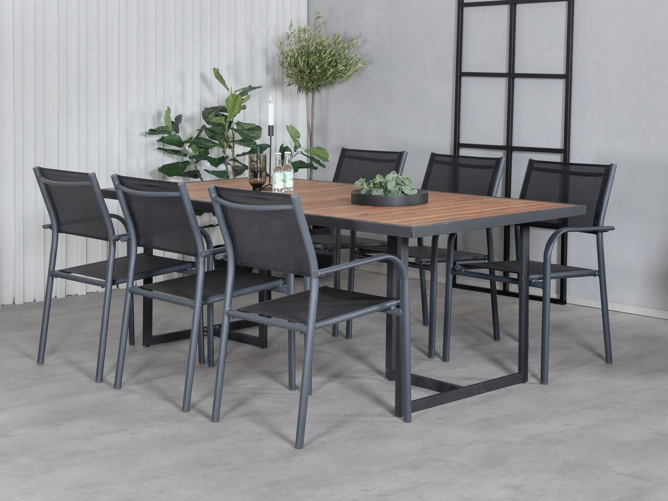 Conjunto de mesa y sillas Dallas 2916
