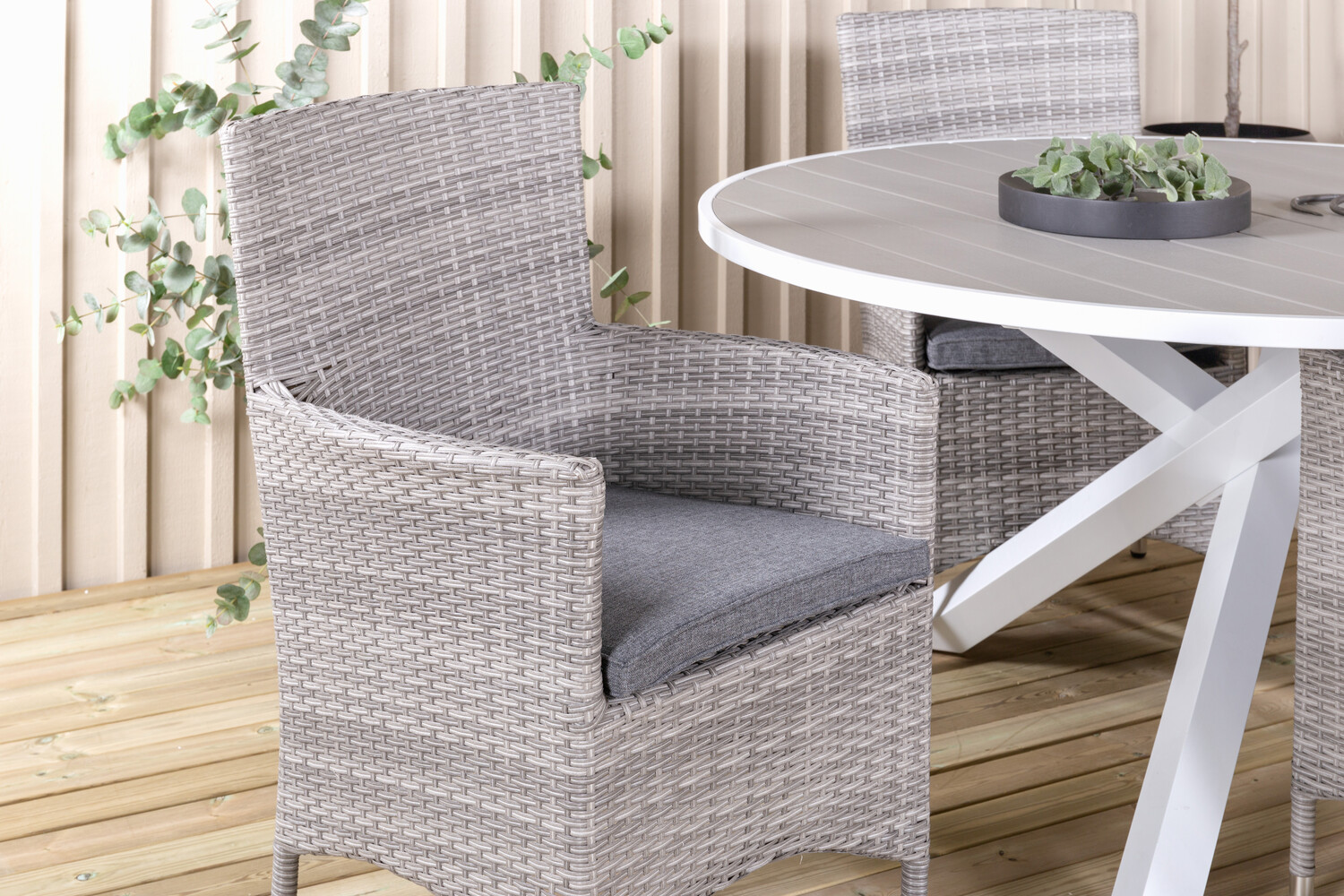 Conjunto de mesa y sillas Dallas 2974 (Gris)