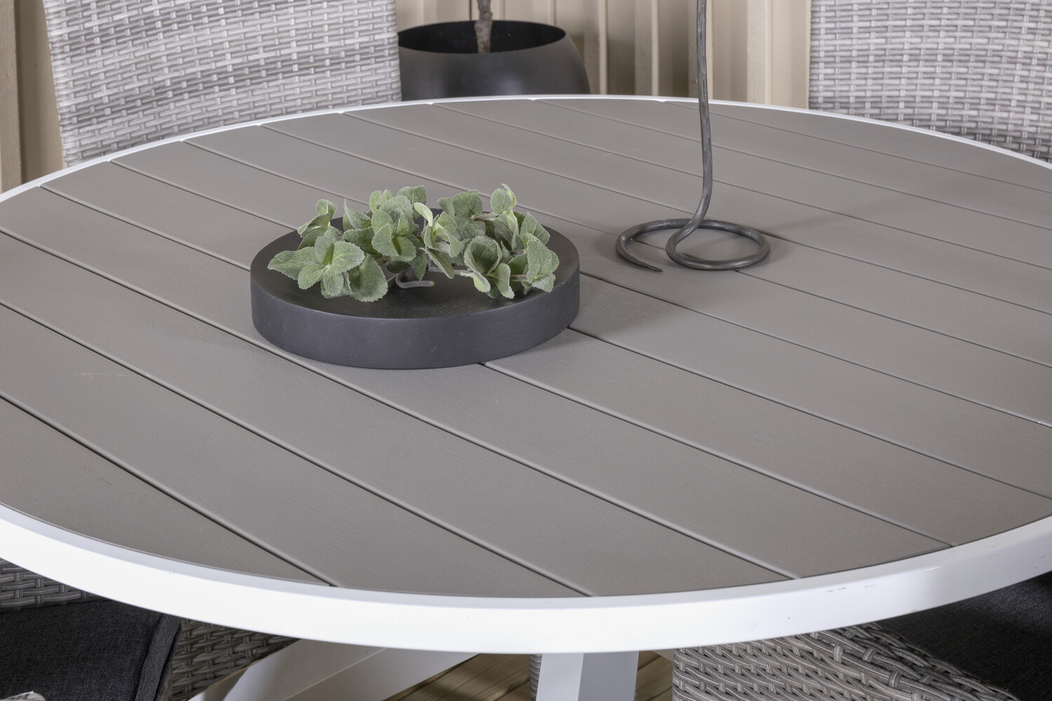Conjunto de mesa y sillas Dallas 2974 (Gris)