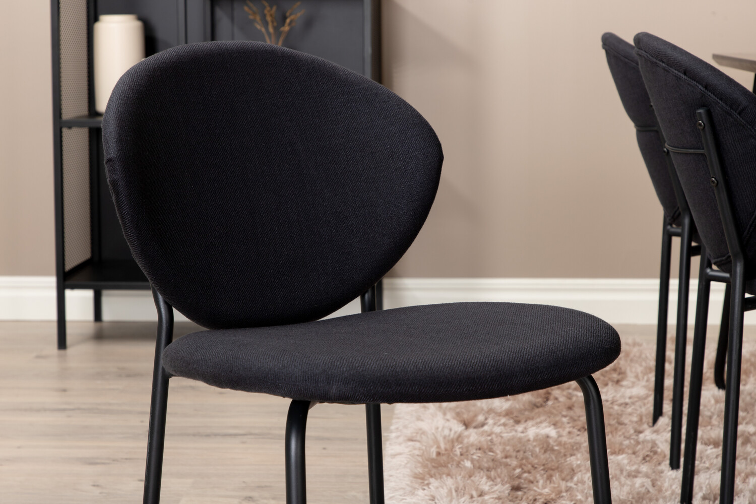 Conjunto de mesas y sillas para comedor Dallas 3040 (Negro)