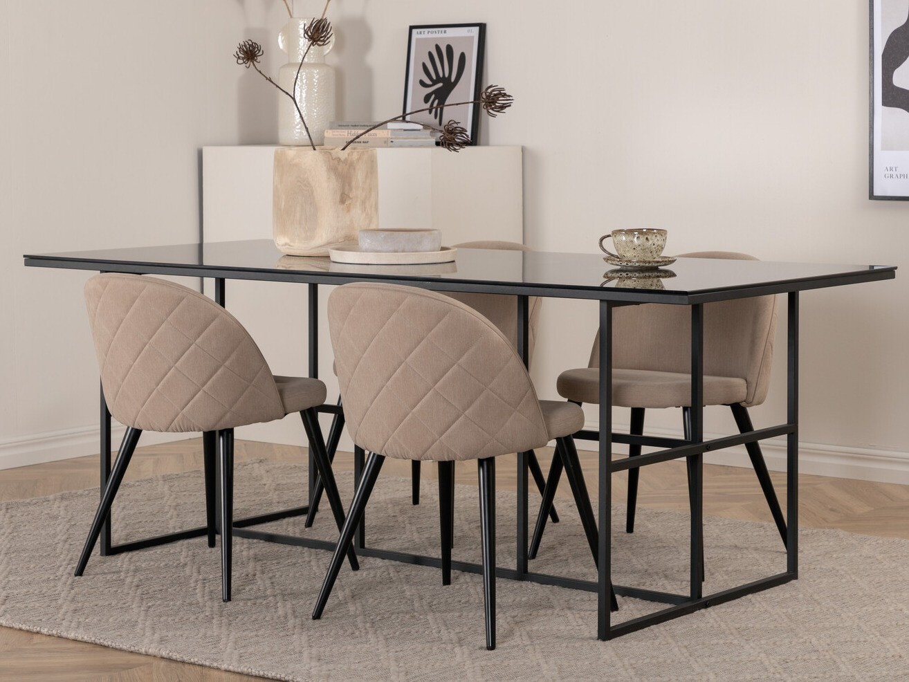 Conjunto de mesas y sillas para comedor Dallas 3043