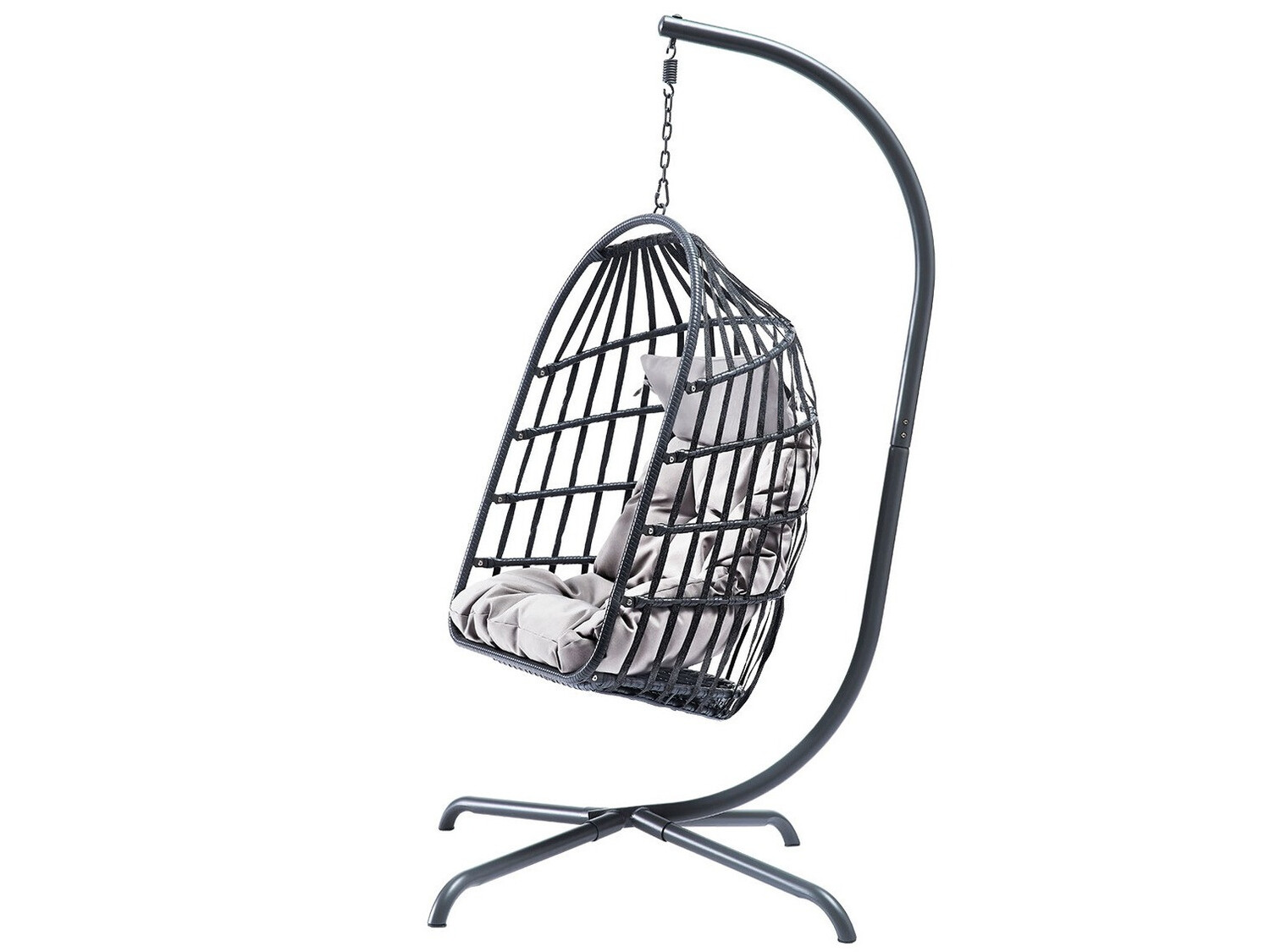 Silla colgante Comfivo 316 (Gris + Gris oscuro)