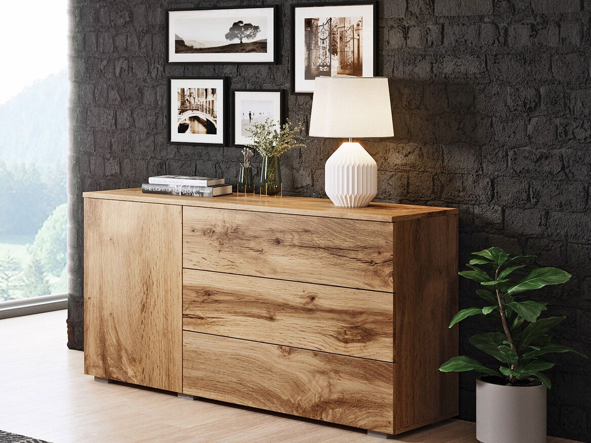Cómoda Sarasota 128 (Roble wotan)