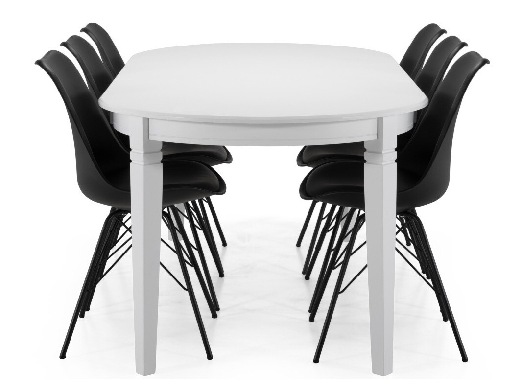 Conjunto de comedor Provo 108 (Negro)