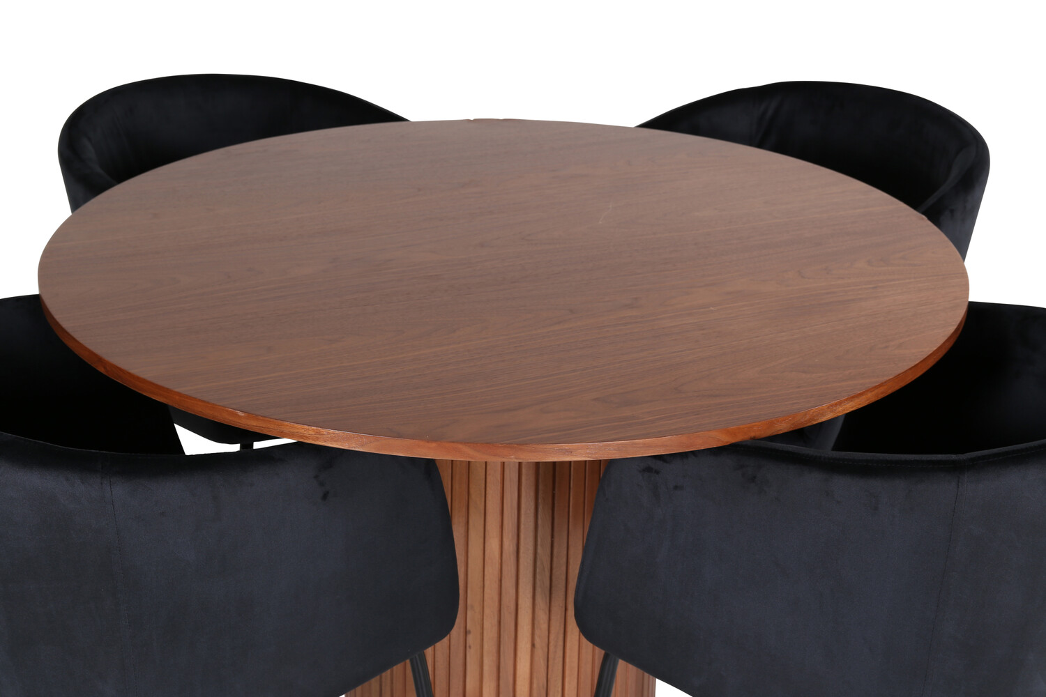 Conjunto de mesas y sillas para comedor Dallas 3054 (Negro)