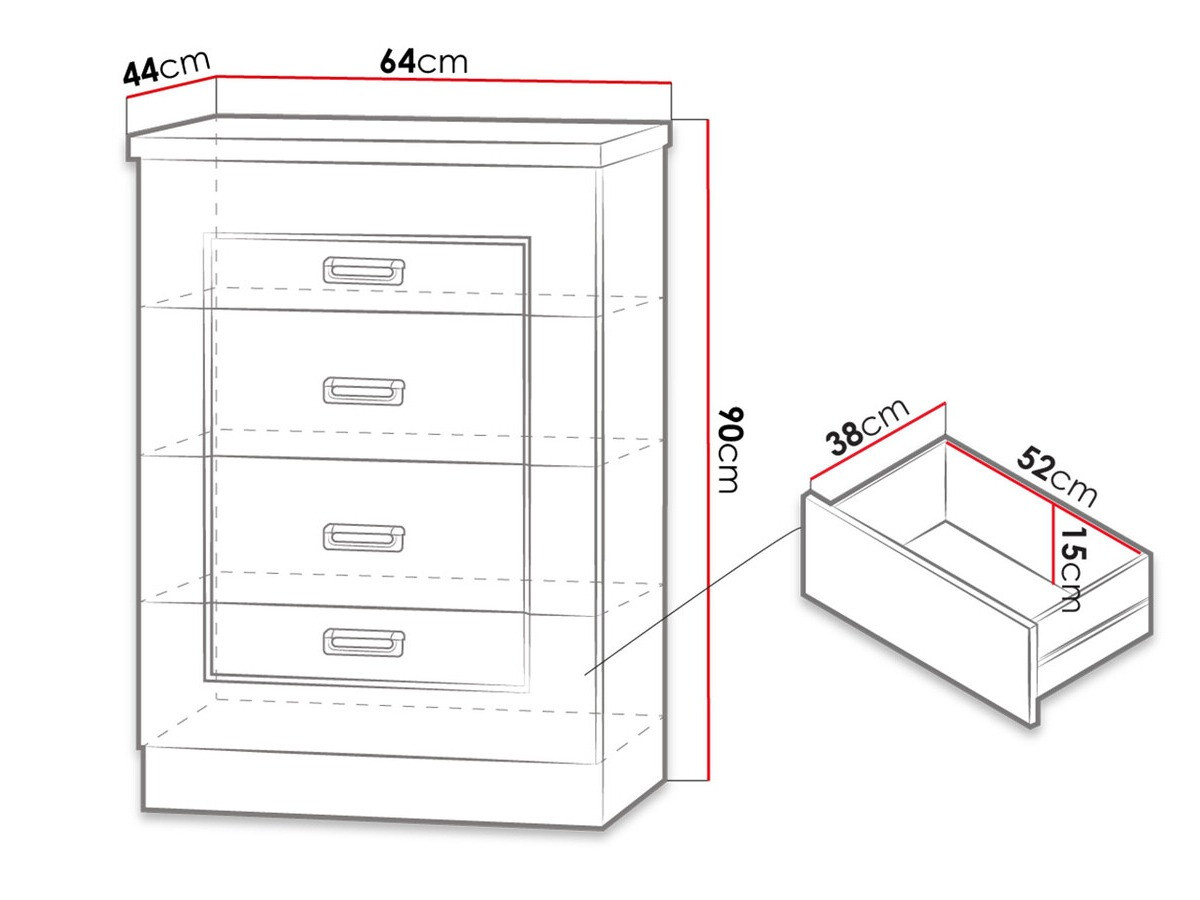Cómoda Lircava 103 (Roble de lefkada)