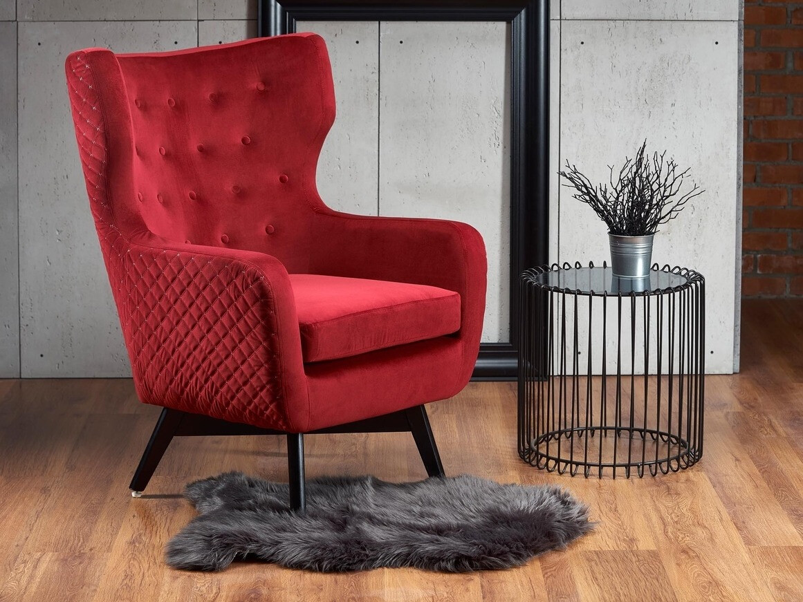Sillón Houston 836 (Rojo + Negro)