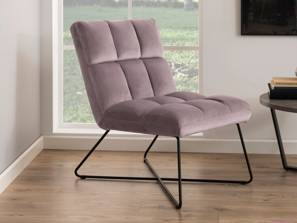 Sillón Norsica 370 (Rosa Dusty + Negro)