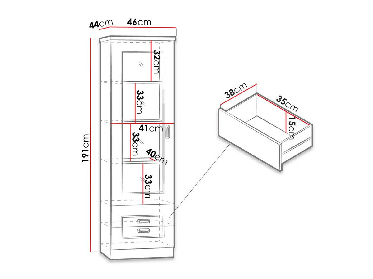 Estantería Lircava 109 (Roble de lefkada)