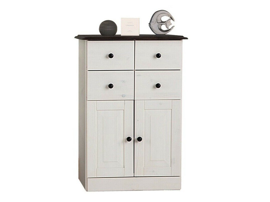 Armario de pie para baño Deletri 100 (Blanco + Havana Roble)