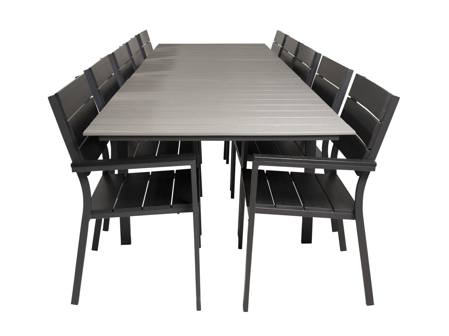 Conjunto de mesa y sillas Dallas 3028 (Negro + Gris)