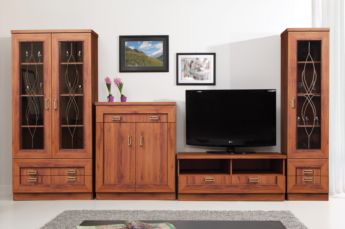Mueble TV Lircava 110 (Roble envejecido)
