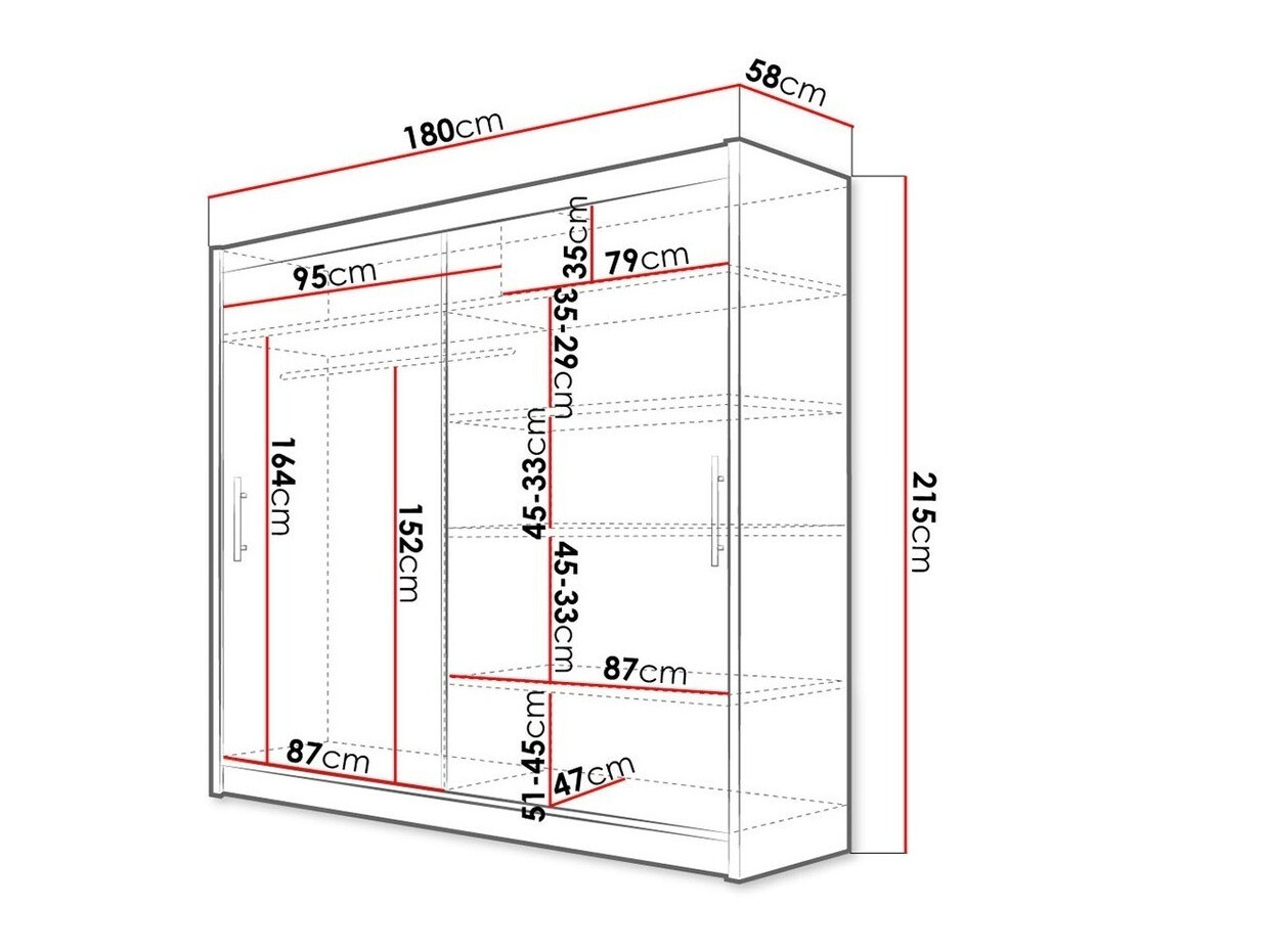 Armario Closico 100 (Roble oscuro)