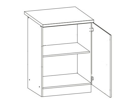 Armario modular con puertas. Eli Dark 100