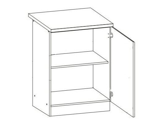 Armario modular con puertas. Eli Dark 103