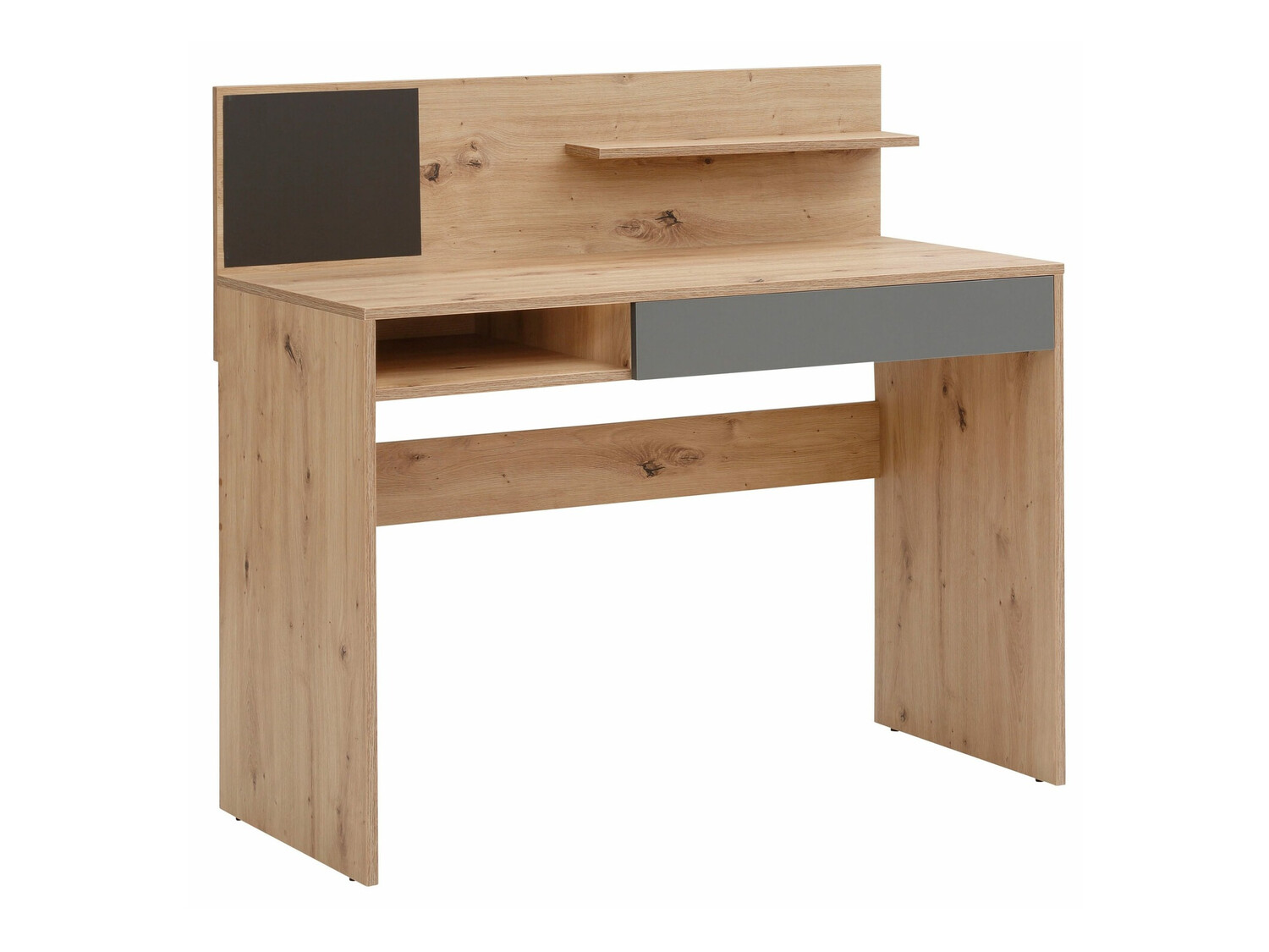 Mesa de oficina Denton 301 (Antracita + Roble)