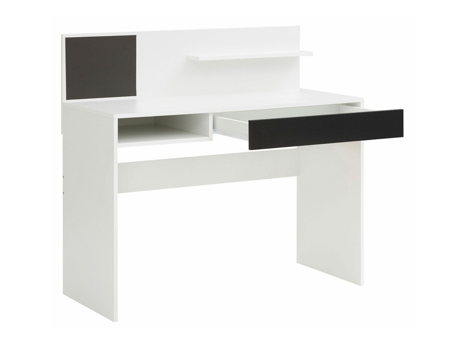 Mesa de oficina Denton 301 (Blanco + Negro)