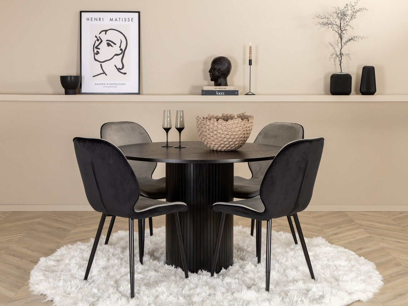 Conjunto de mesas y sillas para comedor Dallas 3089
