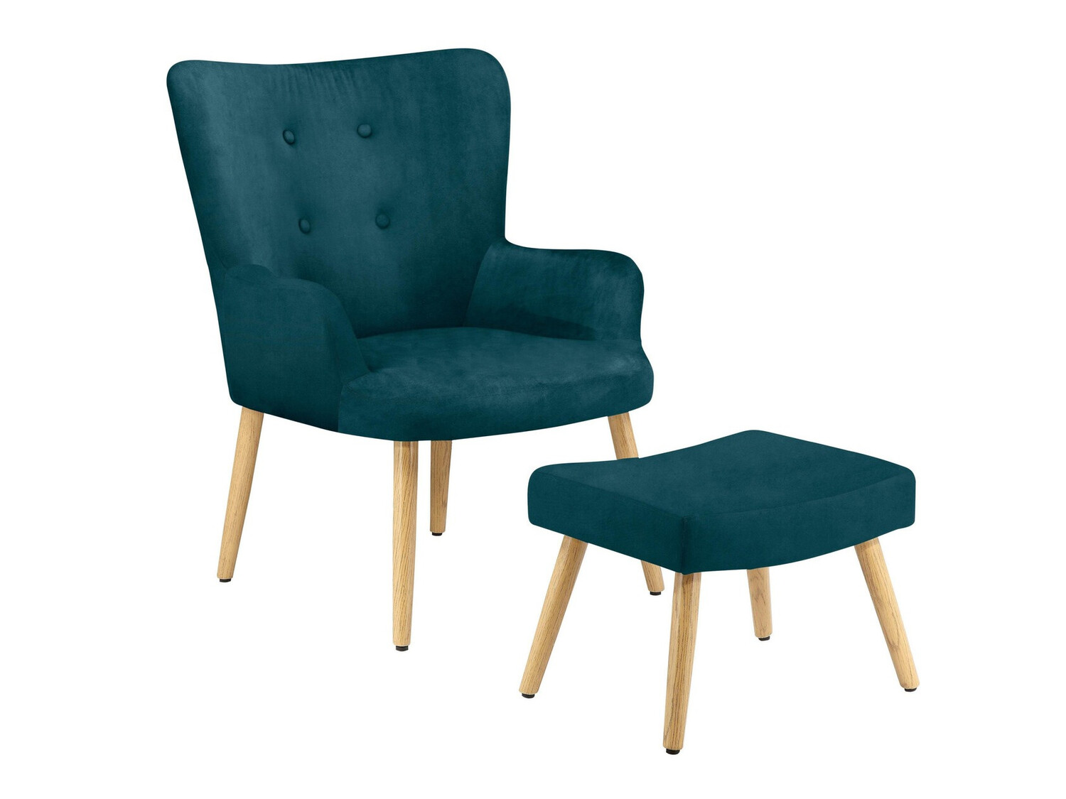 Sillón Denton 304 (Turquesa + Luminoso madera)