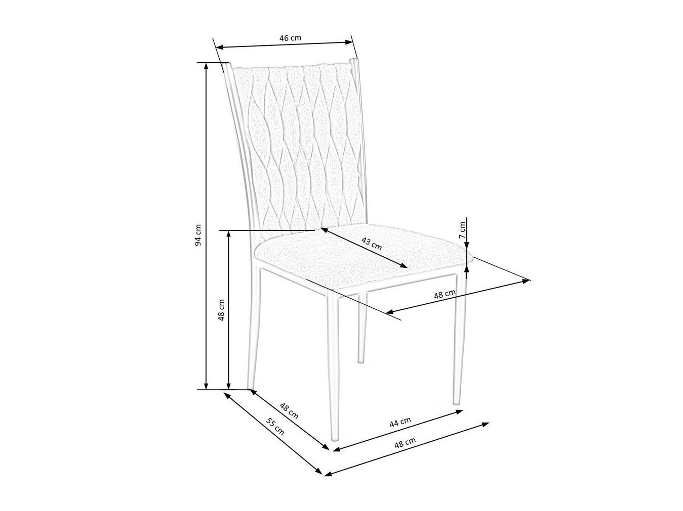 Silla Houston 1139 (Gris + Dorado)