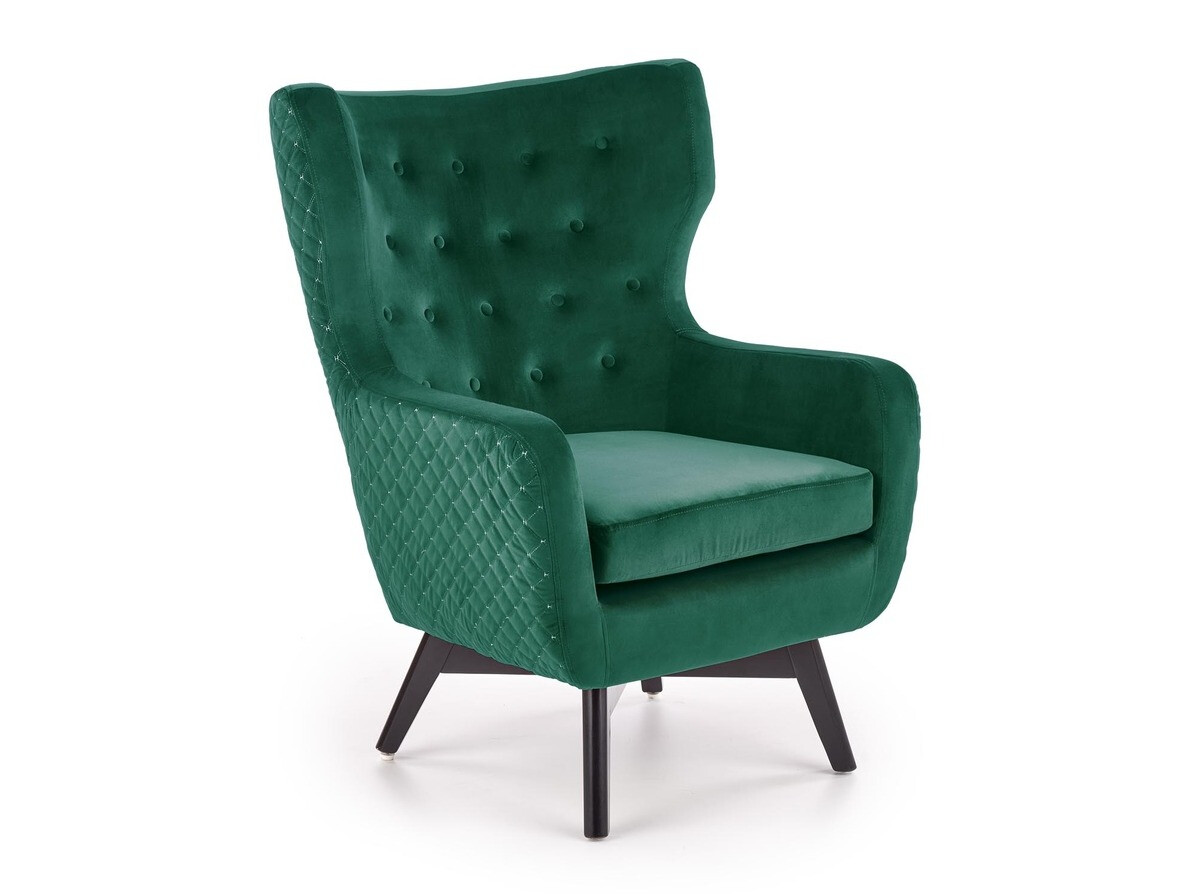 Sillón Houston 836 (Verde oscuro + Negro)
