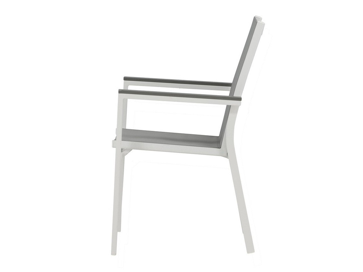 Silla para exterior Dallas 2775 (Blanco + Gris)