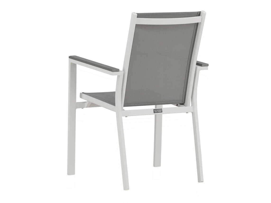 Silla para exterior Dallas 2775 (Blanco + Gris)