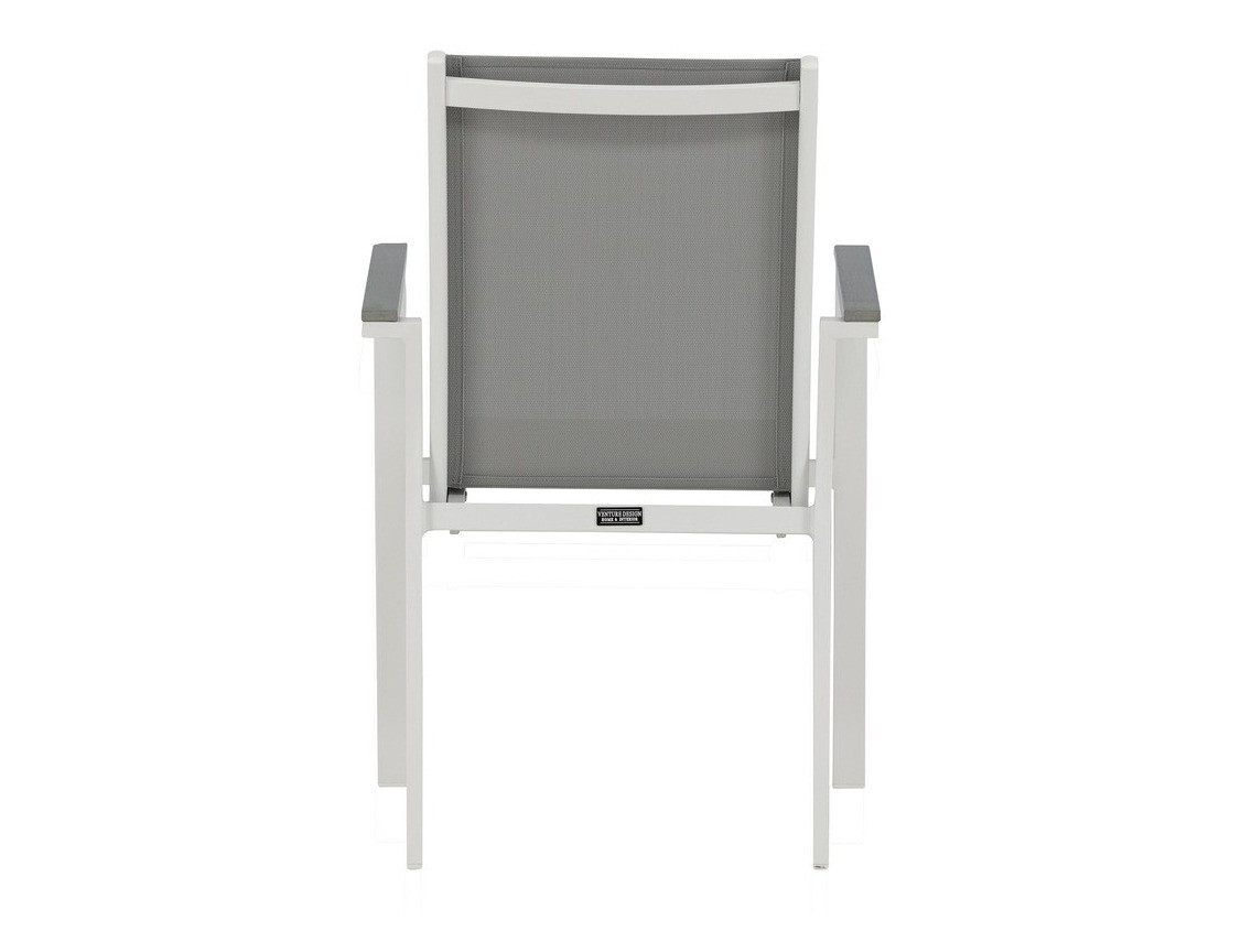 Silla para exterior Dallas 2775 (Blanco + Gris)