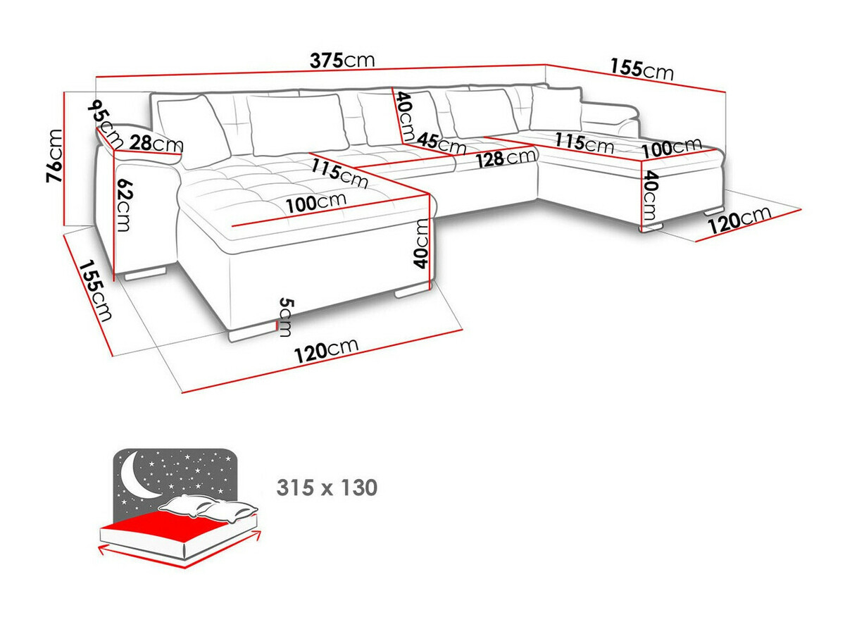 Sofá rinconero Comfivo 111 (Zetta 291 + Zetta 291 + Zetta 294)
