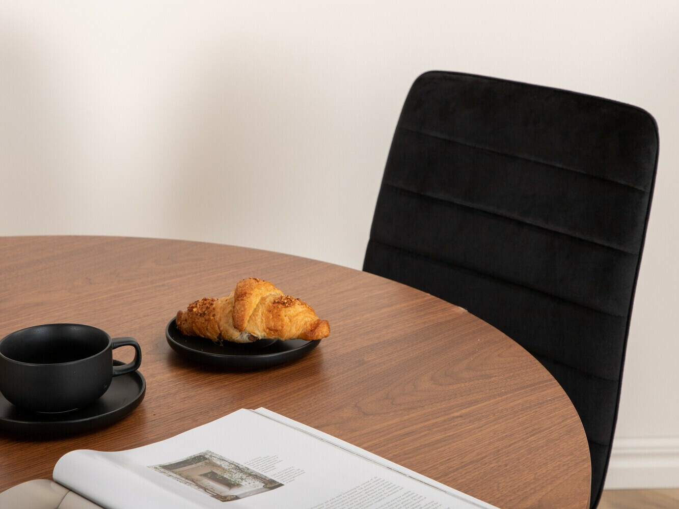 Conjunto de mesas y sillas para comedor Dallas 3091 (Negro)