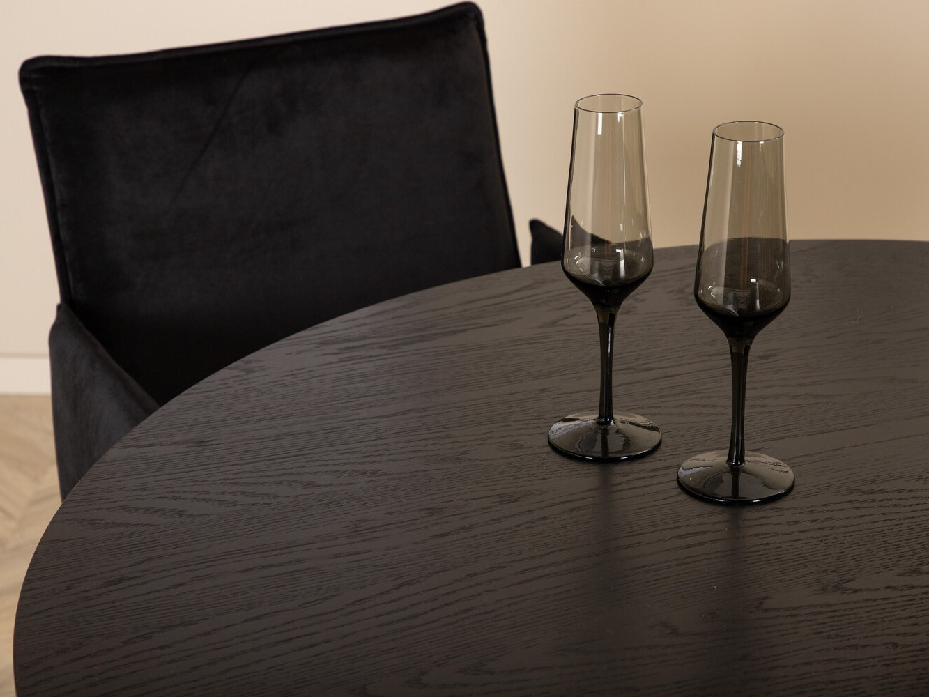 Conjunto de mesas y sillas para comedor Dallas 3092 (Negro)