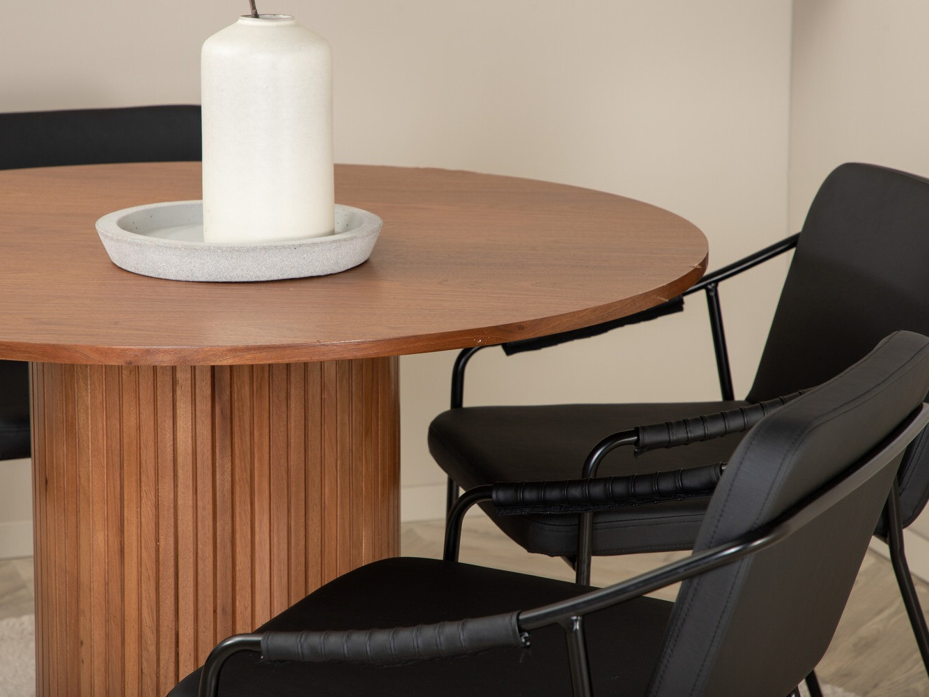 Conjunto de mesas y sillas para comedor Dallas 3098 (Nogal)