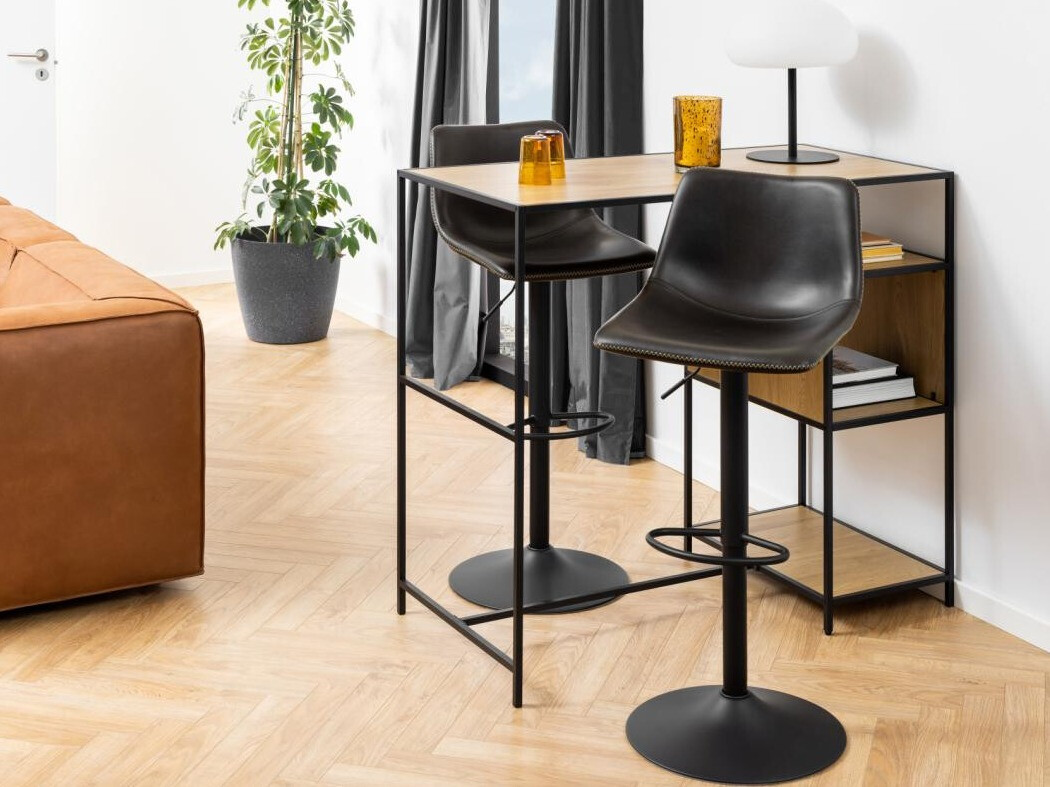 Taburete alto Norsica 500 (Negro)
