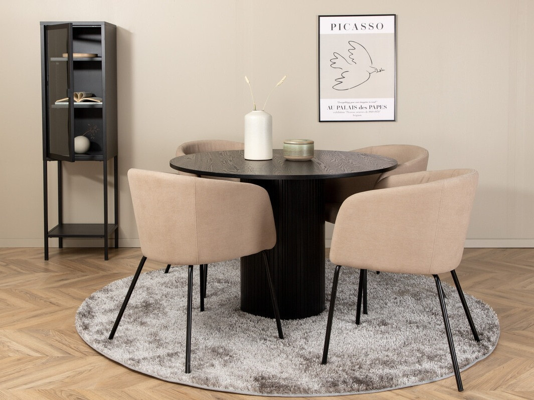 Conjunto de comedor Dallas 3103 (Beige + Negro)